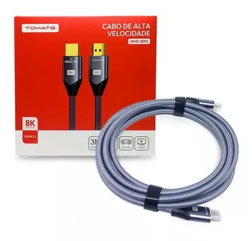 Cabo Hdmi 8k Ver.2.1 / 3mts Cod: 4896